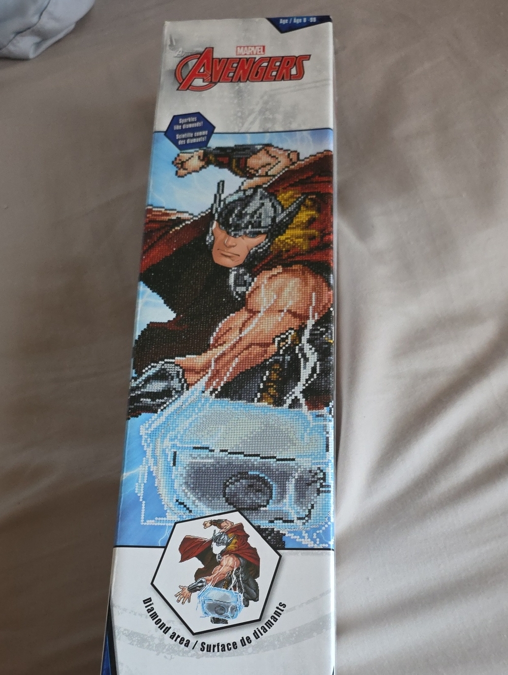 Marvel Thor Diamond Mosaic Panel - Blue, Red & Black